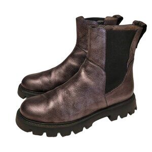Wonders Metallic Lug Sole Chelsea Boots 41
